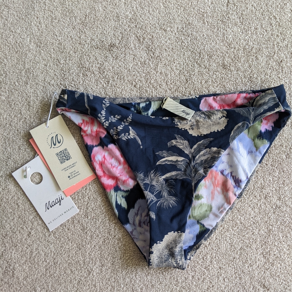 Maaji Night Jungle Sublimity Reversible Bikini Bottom bathing suit
